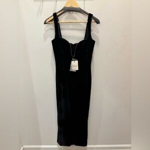 Bardot Black Velvet Dress